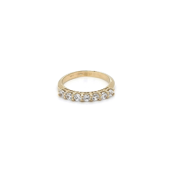 Gold Ring with Zircons