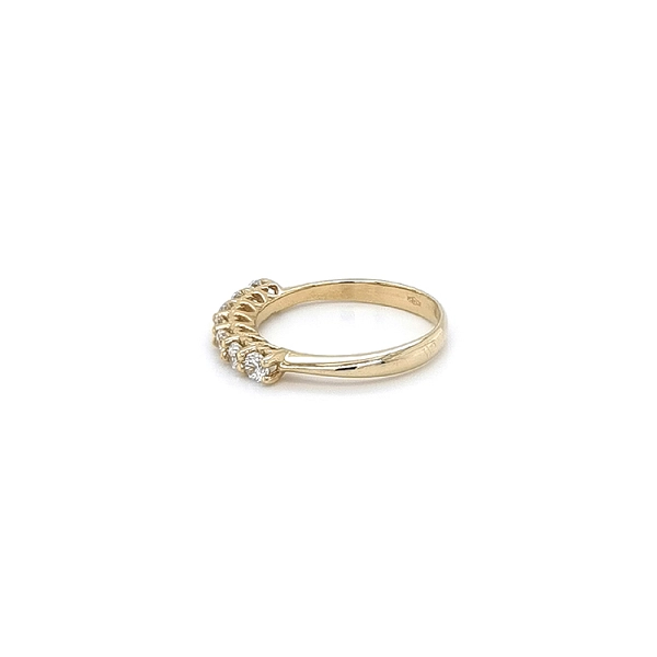 Gold Ring with Zircons