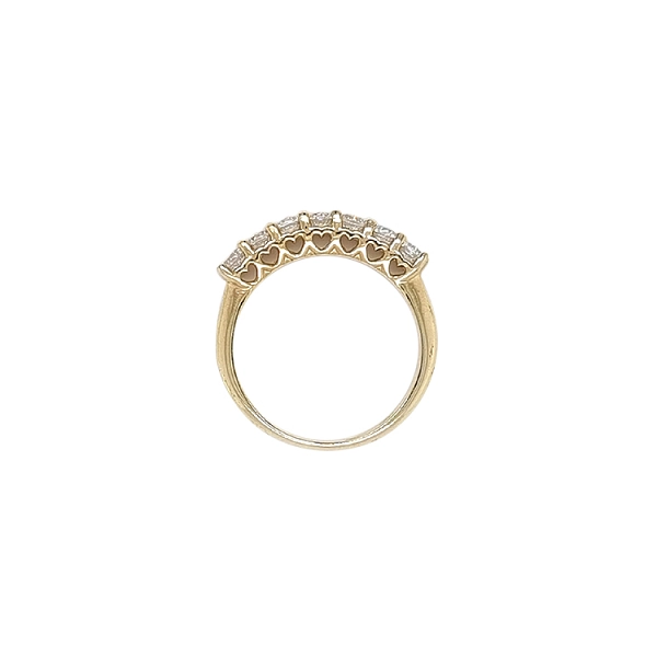 Gold Ring with Zircons