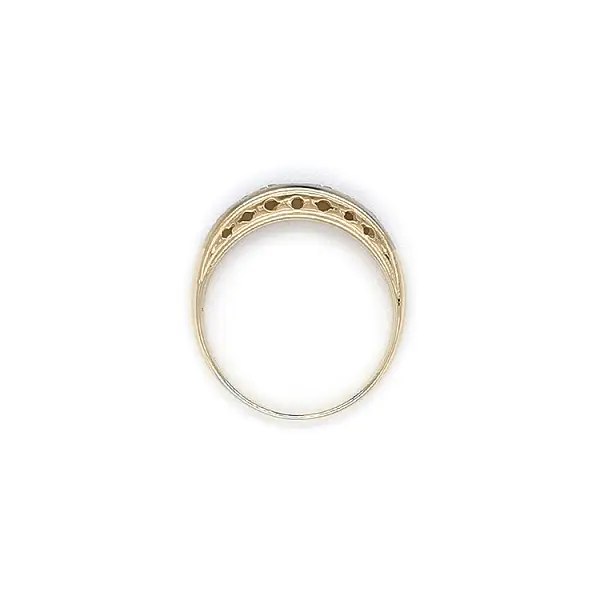 Ring with Zirconias in Gold Combination