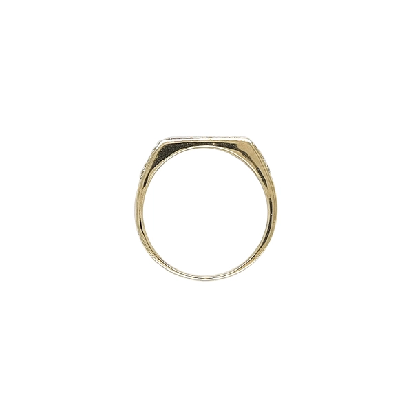 Gold Ring with Zircons