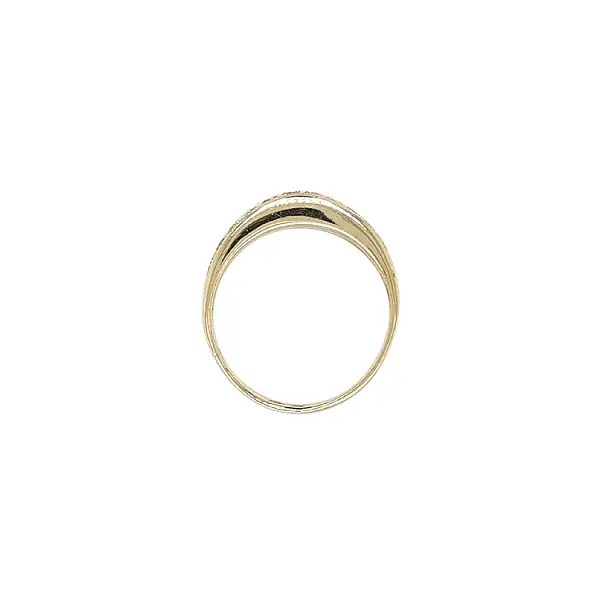 Gold Ring with Zircons