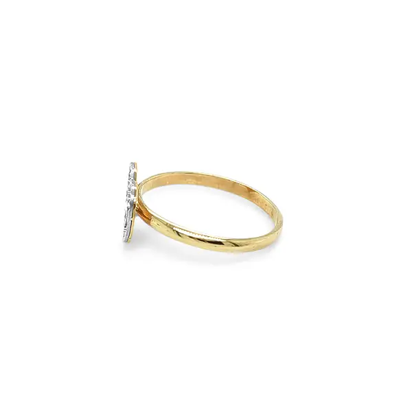 Gold Ring in Heart Shape