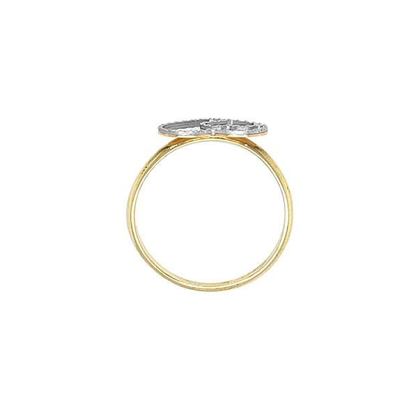 Gold Ring in Heart Shape