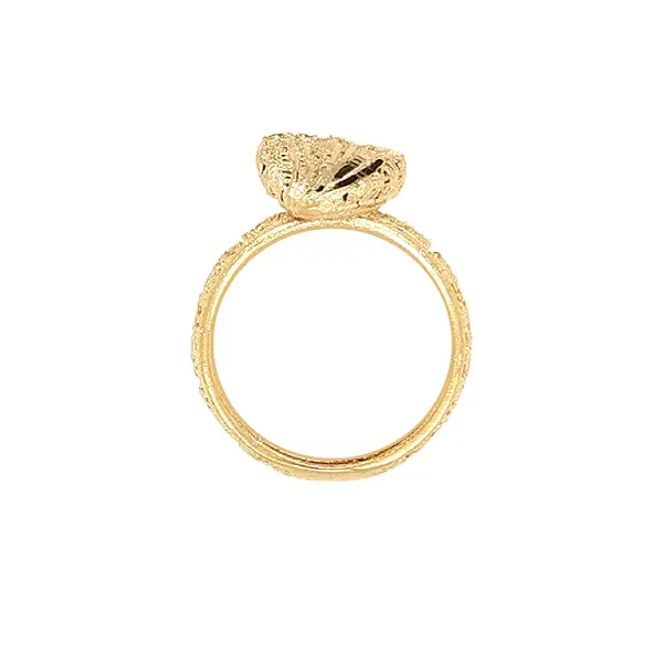 Gold Ring with Zircons