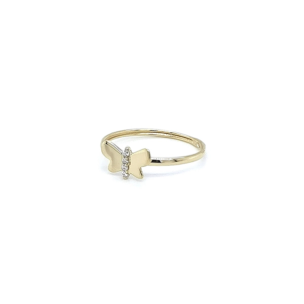 Golden Ring in the Shape of a Butterfly