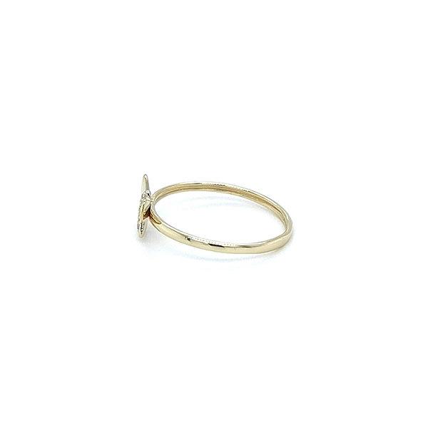 Golden Ring in the Shape of a Butterfly