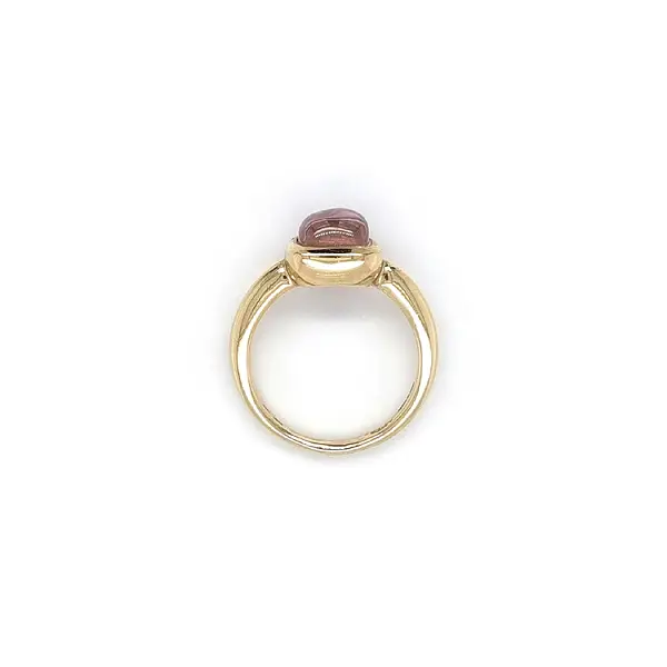 Gold Ring with Purple Stone