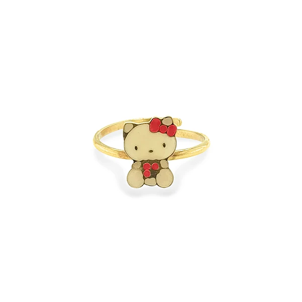 Gold Ring Hello Kitty