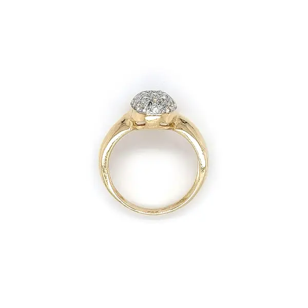 Gold Ring with Zircons
