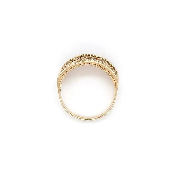 Gold Ring with Zircons