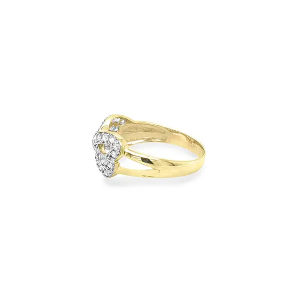 Gold Ring with Zircons