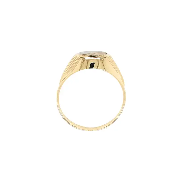 Golden Men's Ring made of Combined Gold