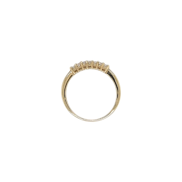 Gold Ring with Zircons