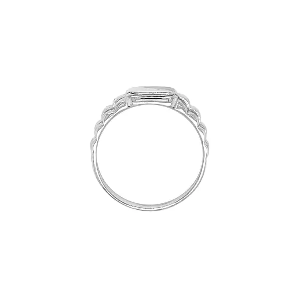 Men's White Gold Ring