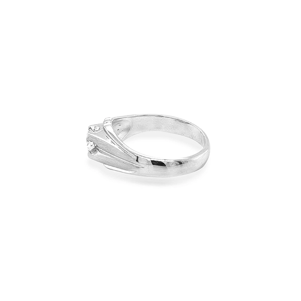 Gold Ring with Zircon