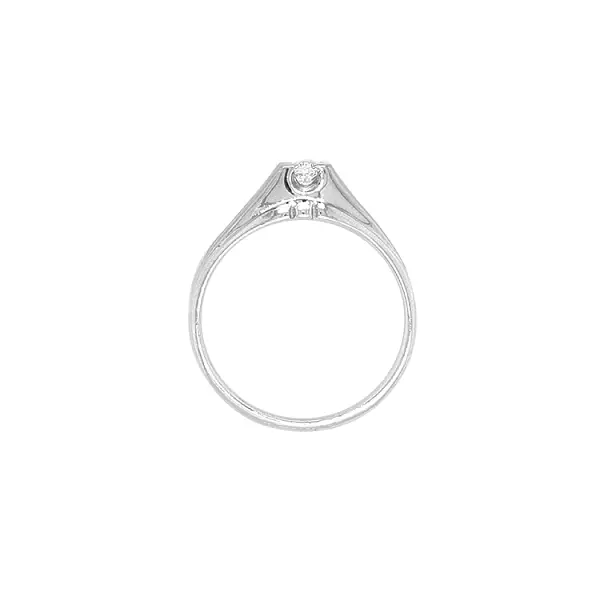 Gold Ring with Zircon