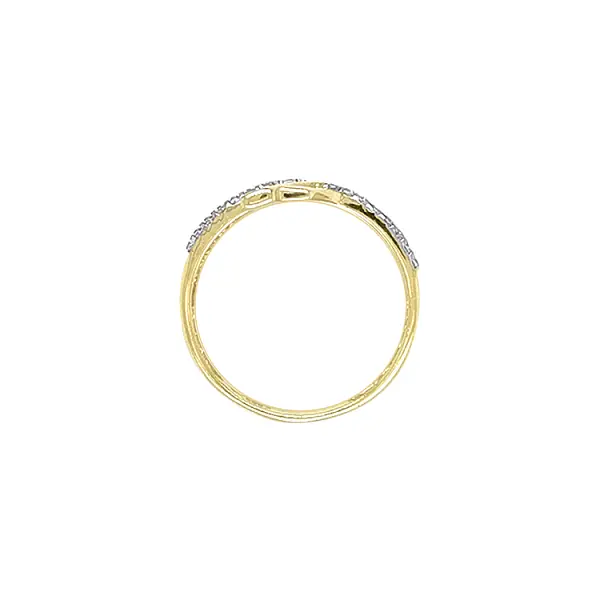 Gold Ring with Zircons