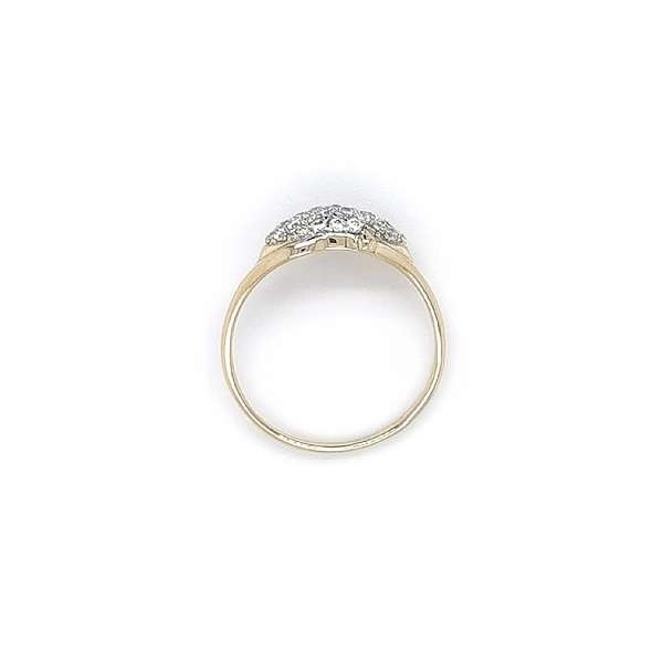 Gold Ring with Zircons