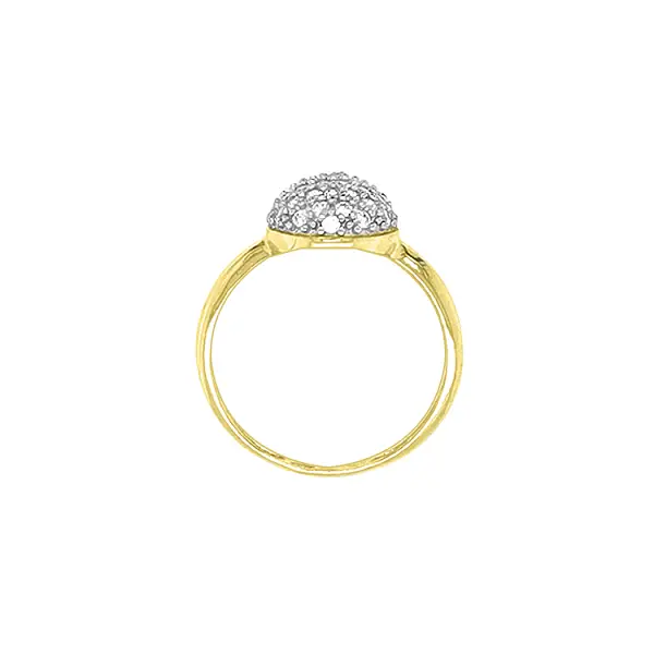 Gold Ring with Zircons