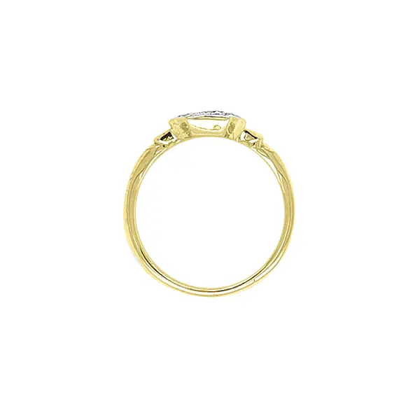 Gold Ring with Zircons