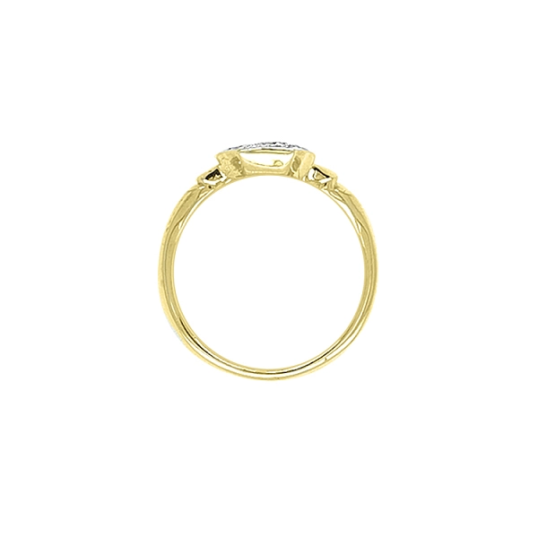 Gold Ring with Zircons
