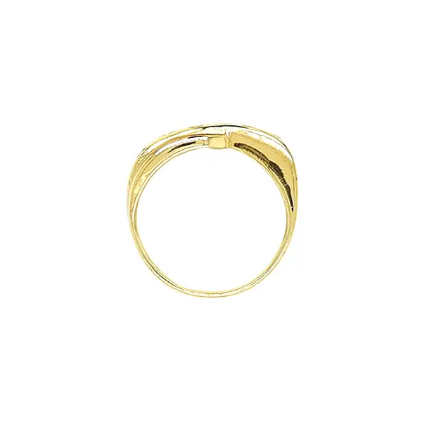 Gold Ring with Zircons