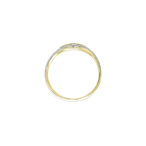 Gold Ring with Zircons