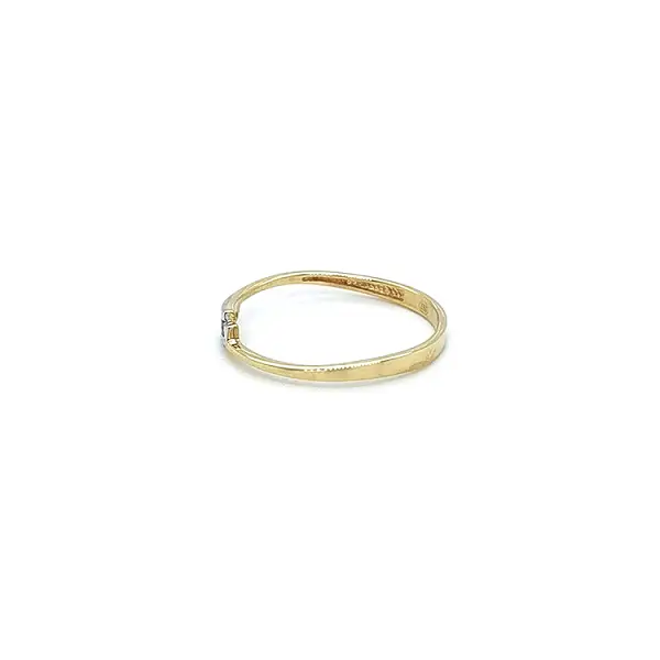 Ring with Zirconias in Gold Combination