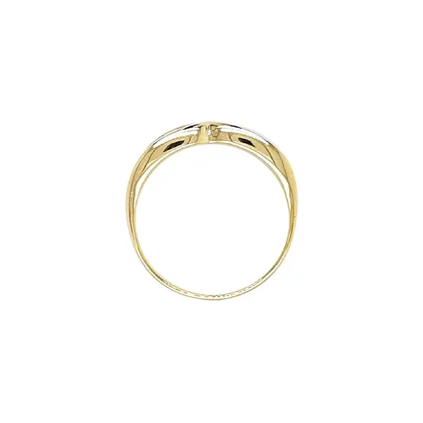 Gold Ring with Zircons