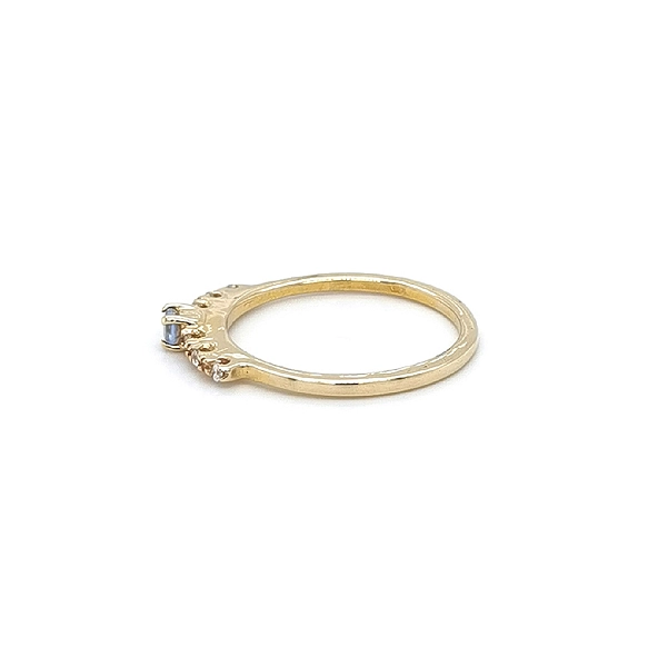 Gold Ring with Blue Topaz