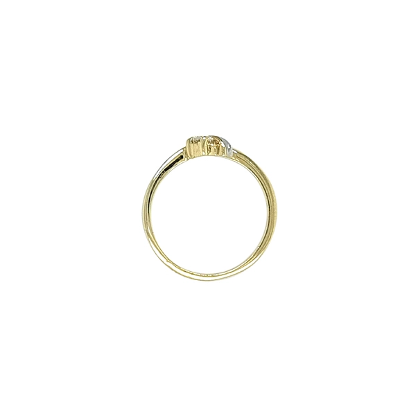 Gold Ring with Zircon