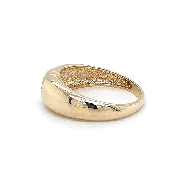Gold Ring with Zircon