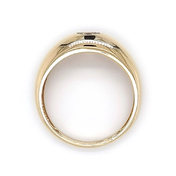 Gold Ring with Zircon