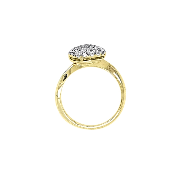 Gold Ring with Zircons