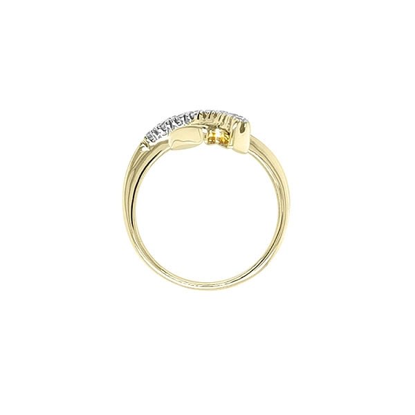 Gold Ring with Zircons