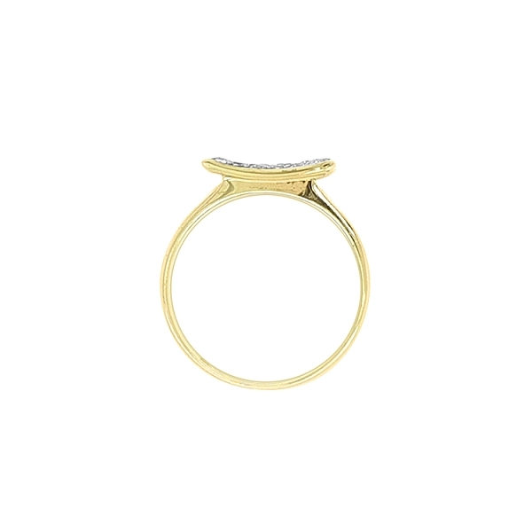 Gold Ring with Zircons