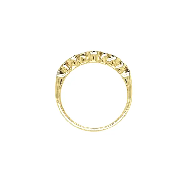 Gold Ring with Zircons