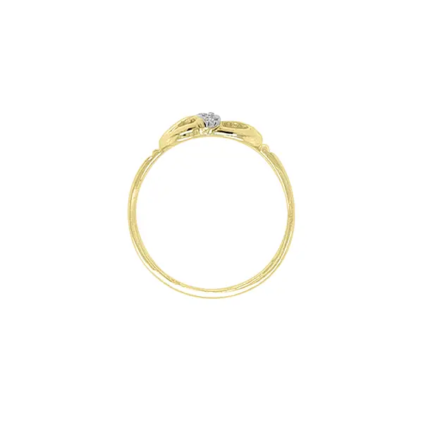 Gold Ring with Zircons