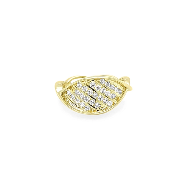 Gold Ring with Zircons