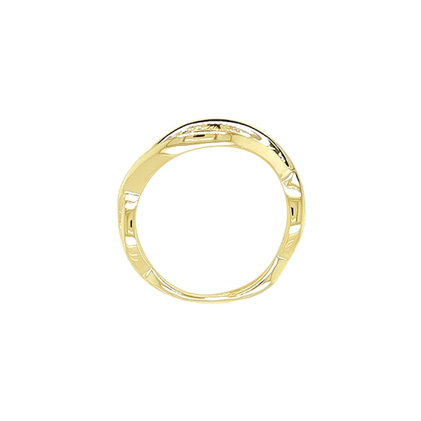 Gold Ring with Zircons