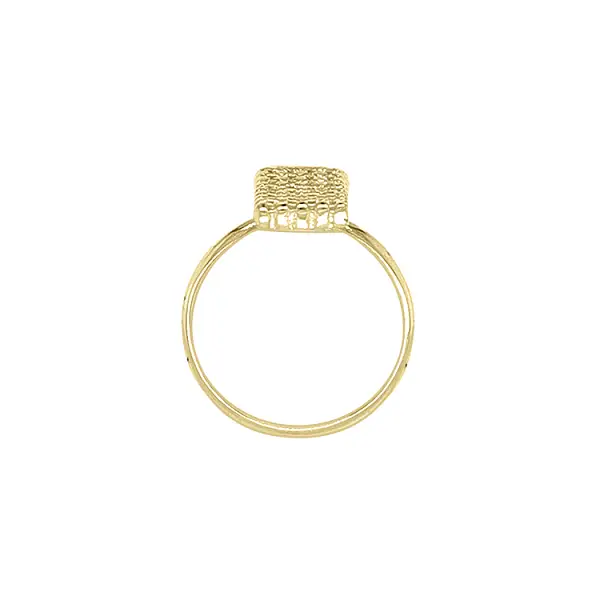 Gold Ring with Zircons