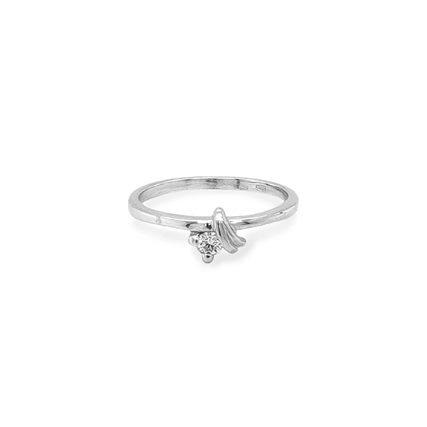 Gold Ring with Zircon