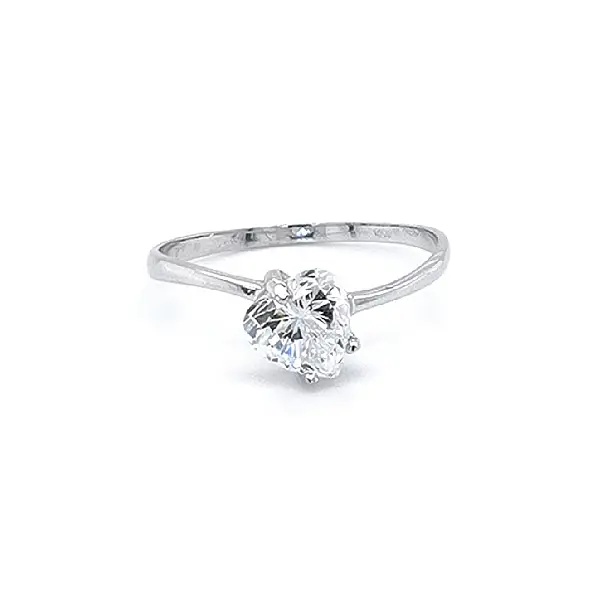 Engagement Ring with Zircon