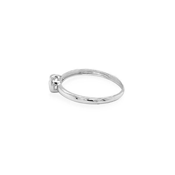 Gold Ring with Zircon