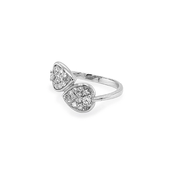 Gold Ring with Zircons