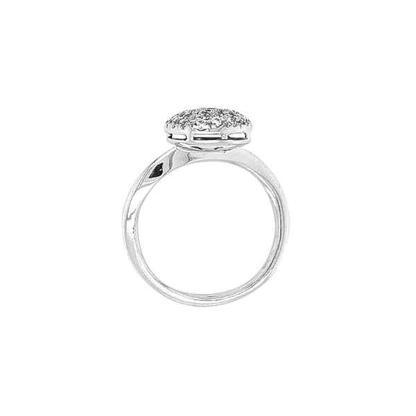 Gold Ring with Zircons