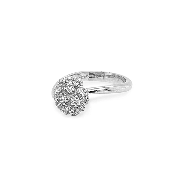 Gold Ring with Zircon