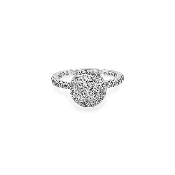 Gold Ring with Zircons