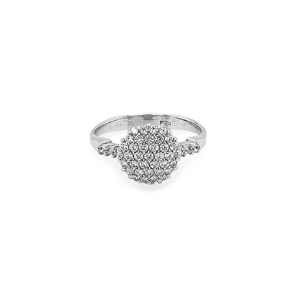 Gold Ring with Zircons